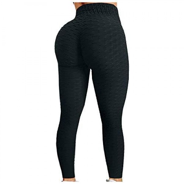 Dndnchun Women Ruched Yoga Pants Butt Lifting Hi..