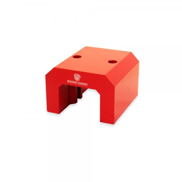 Red Alnico Horseshoe Magnet - 47kg Pull (54 x 83 x 70mm)