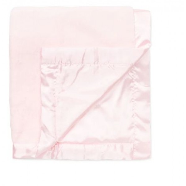 Pink Plush Receiving Blanket